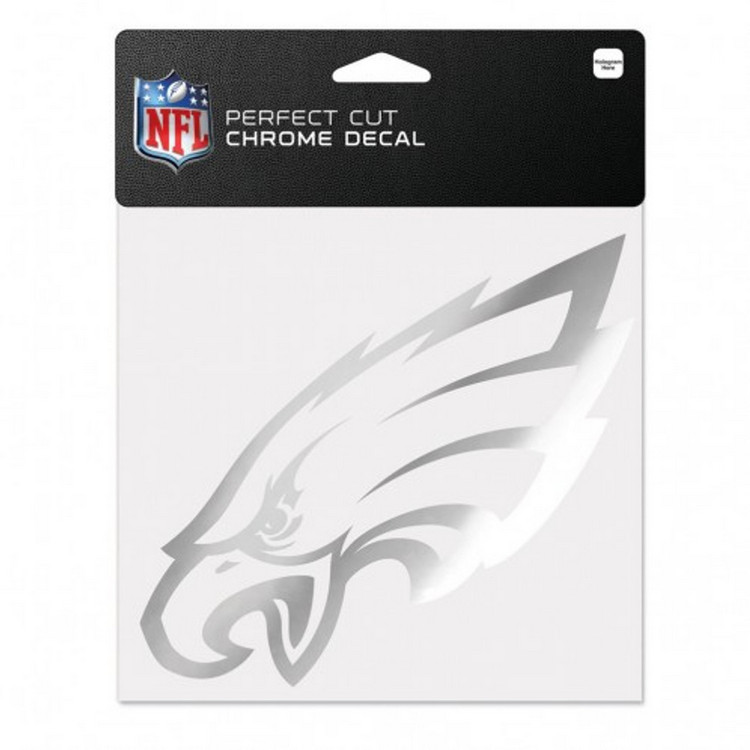 Philadelphia Eagles Decal 6x6 Perfect Cut Chrome