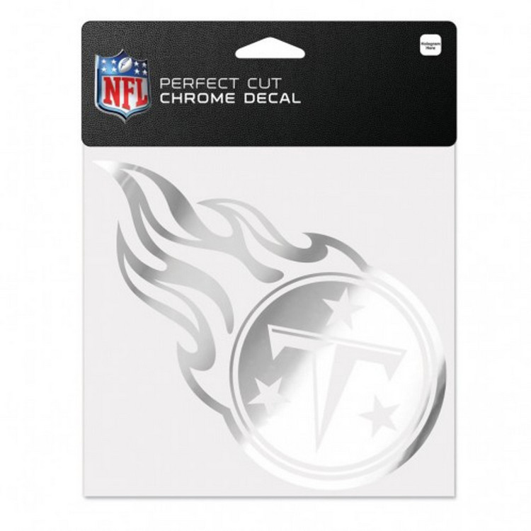 Tennessee Titans Decal 6x6 Perfect Cut Chrome