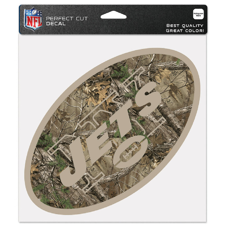 New York Jets Decal 8x8 Perfect Cut Camo