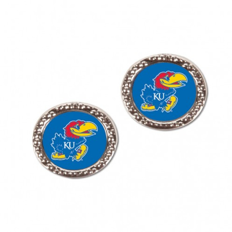 Kansas Jayhawks Earrings Post Style