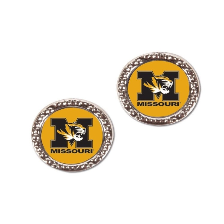 Missouri Tigers Earrings Post Style