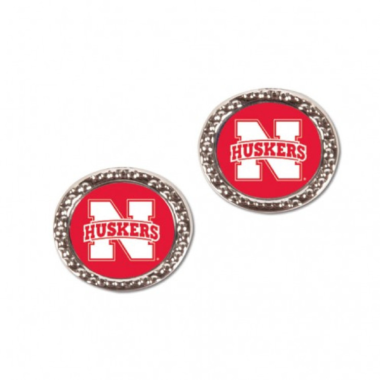 Nebraska Cornhuskers Earrings Post Style