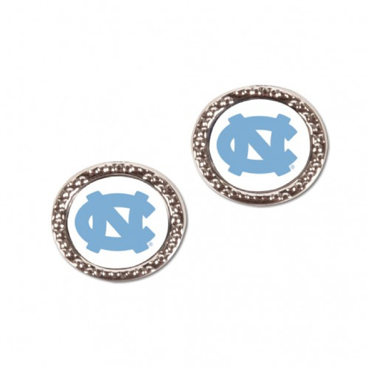 North Carolina Tar Heels Earrings Post Style