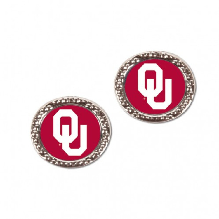 Oklahoma Sooners Earrings Post Style