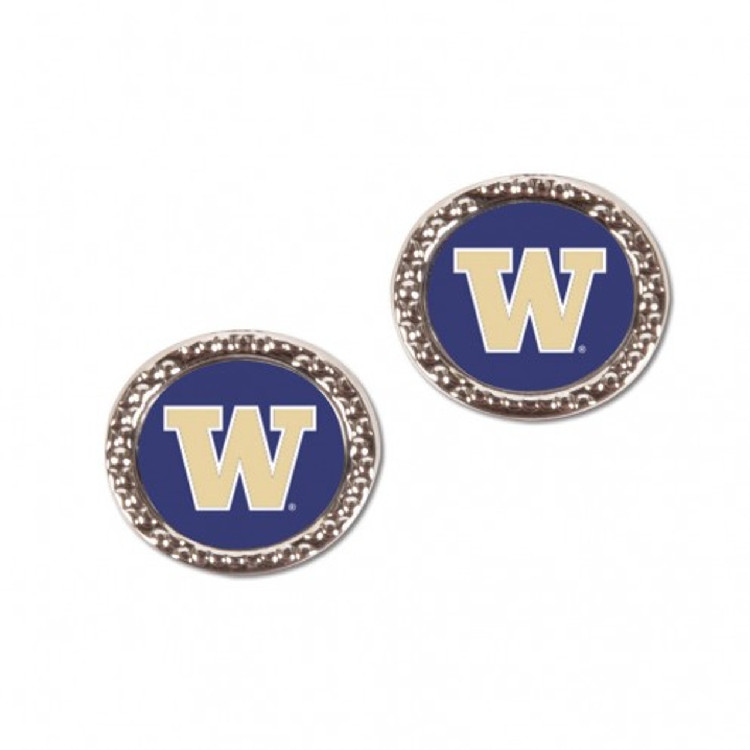 Washington Huskies Earrings Post Style