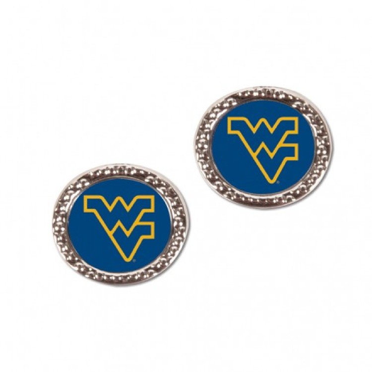 West Virginia Mountaineers Earrings Post Style