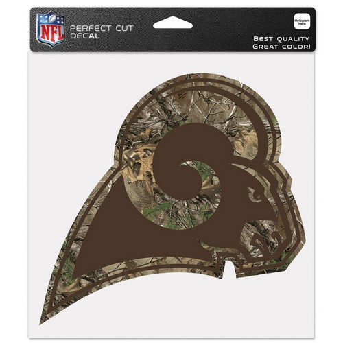 Wincraft Los Angeles Rams Decal 8x8 Perfect Cut Camo -