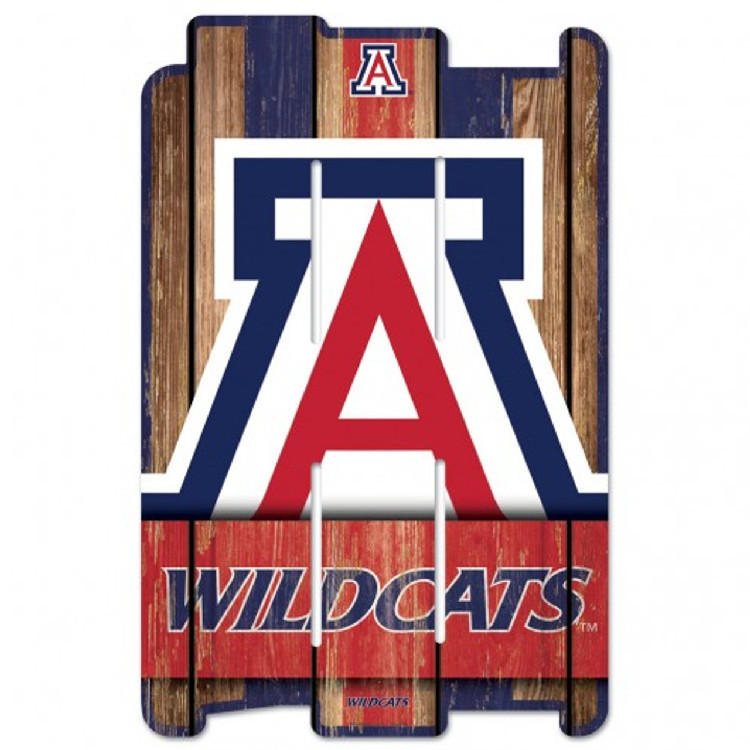 Arizona Wildcats Sign 11x17 Wood Fence Style