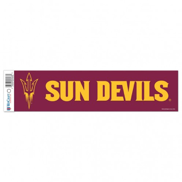 Arizona State Sun Devils Decal 3x12 Bumper Strip Style