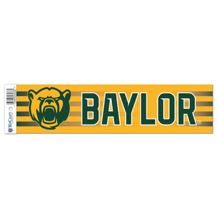 Baylor Bears Decal 3x12 Bumper Strip Style