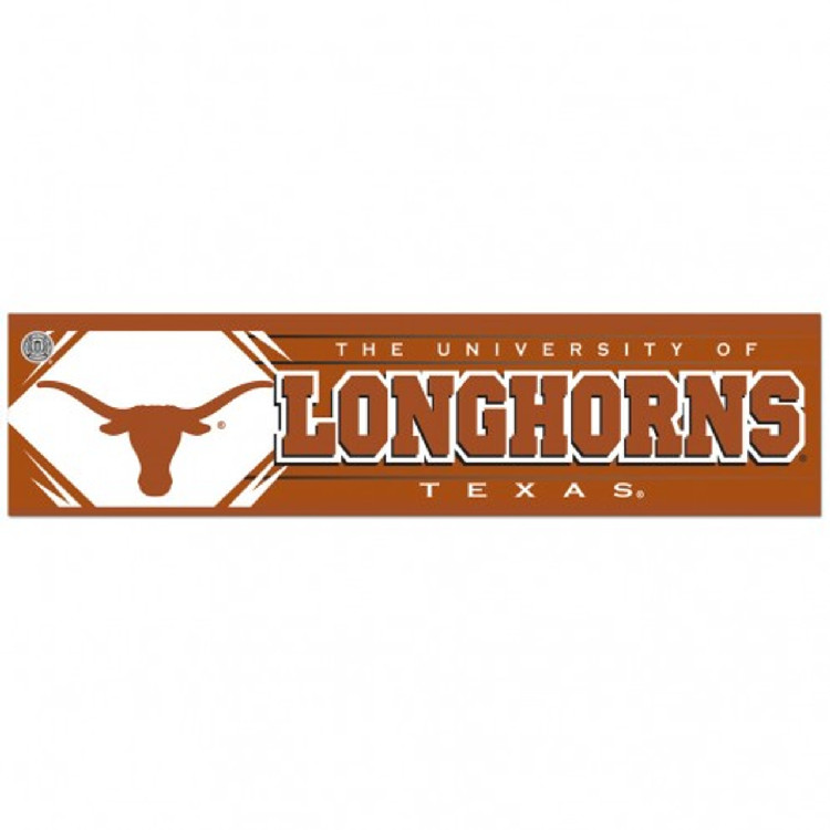 Texas Longhorns Decal 3x12 Bumper Strip Style