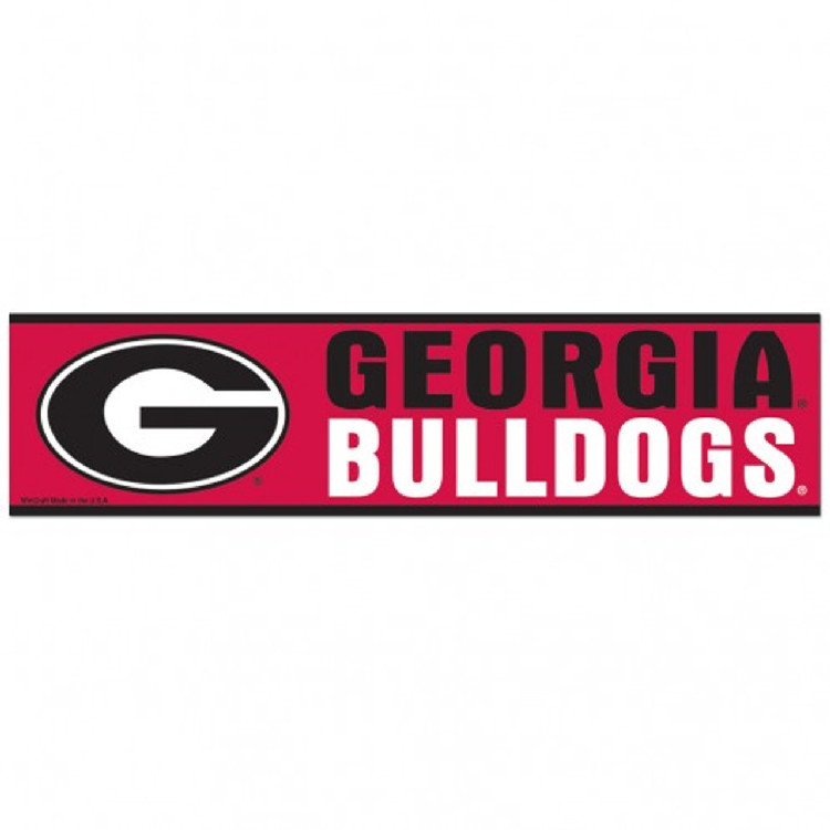 Georgia Bulldogs Decal 3x12 Bumper Strip Style