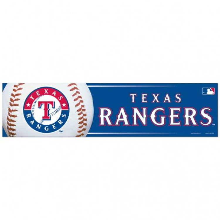 Texas Rangers Decal 3x12 Bumper Strip Style