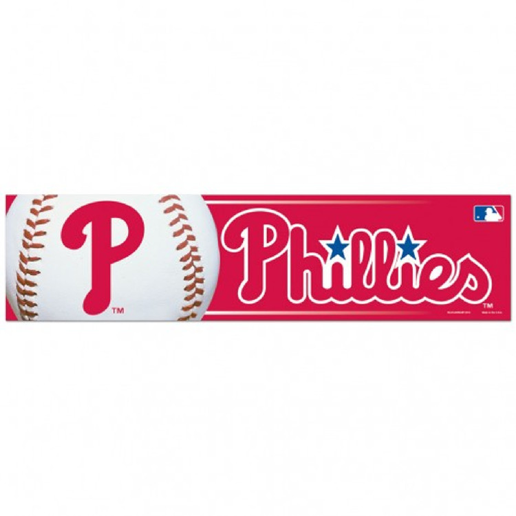 Philadelphia Phillies Decal 3x12 Bumper Strip Style