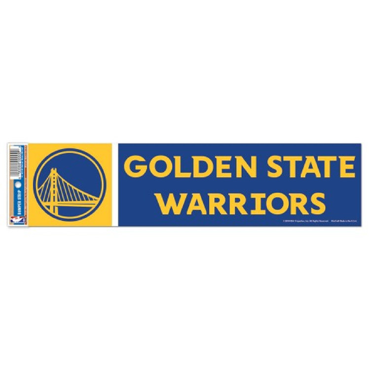 Golden State Warriors Decal 3x12 Bumper Strip Style