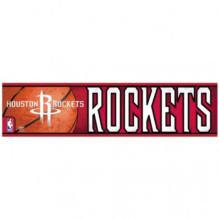 Houston Rockets Decal 3x12 Bumper Strip Style