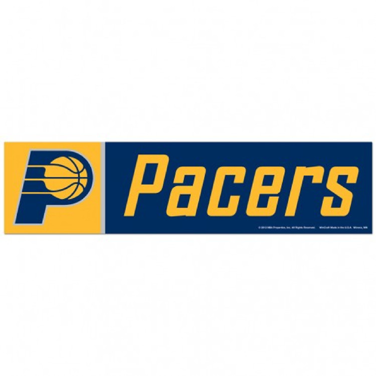 Indiana Pacers Decal 3x12 Bumper Strip Style