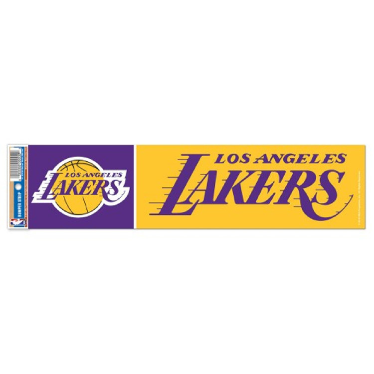 Los Angeles Lakers Decal 3x12 Bumper Strip Style