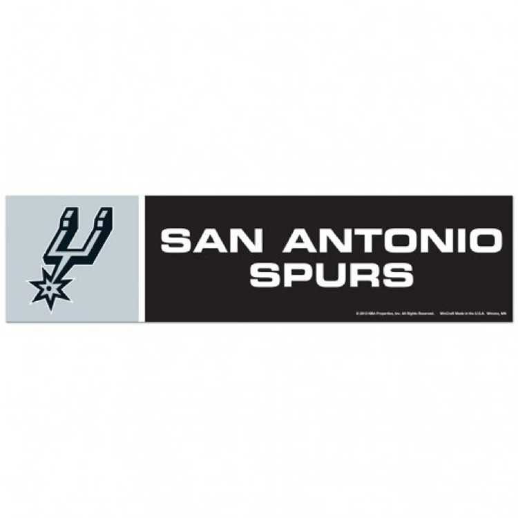 San Antonio Spurs Decal 3x12 Bumper Strip Style