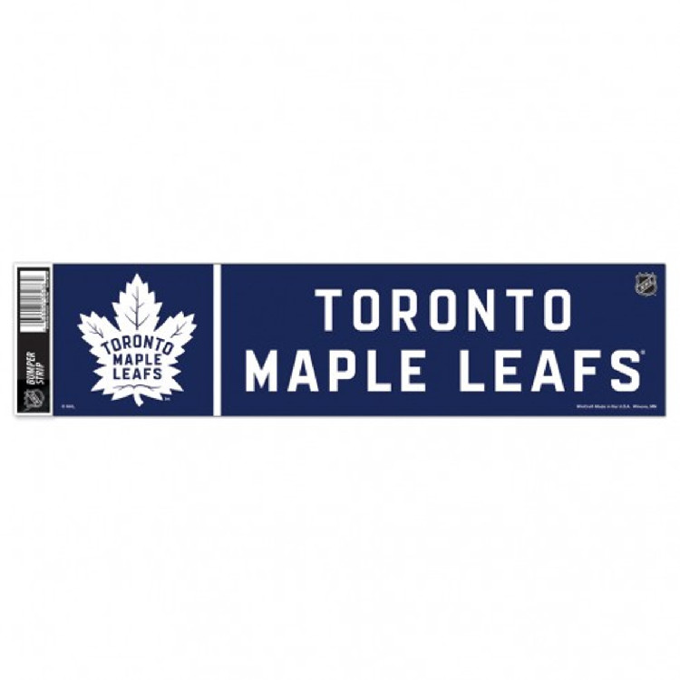 Toronto Maple Leafs Decal 3x12 Bumper Strip Style