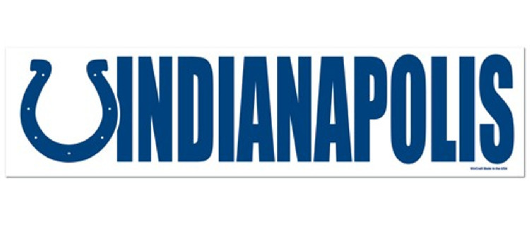 Indianapolis Colts Decal Bumper Sticker