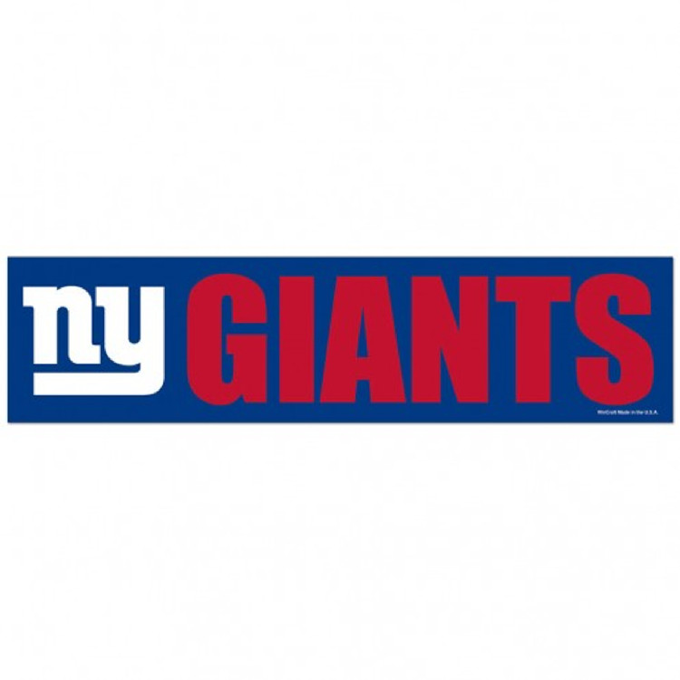 New York Giants Decal 3x12 Bumper Strip Style