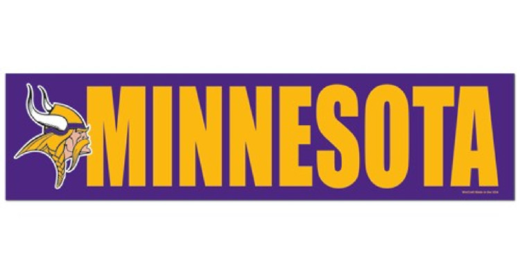 Minnesota Vikings Decal Bumper Sticker