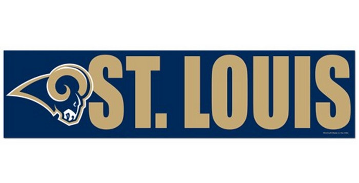 Wincraft St. Louis Rams Decal Bumper Strip Style