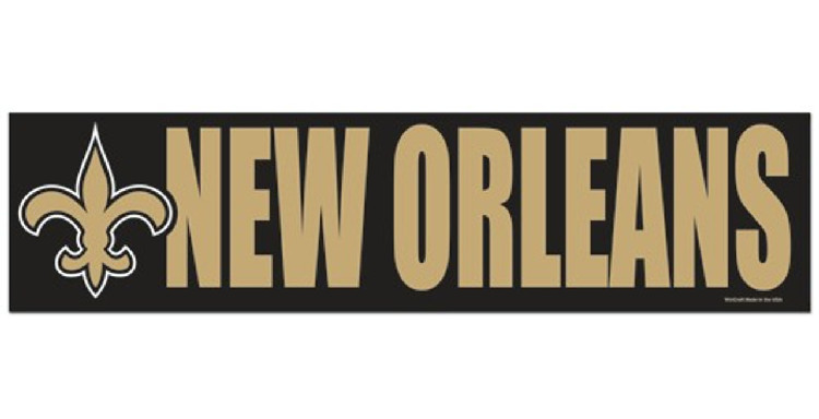 New Orleans Saints Decal Bumper Sticker