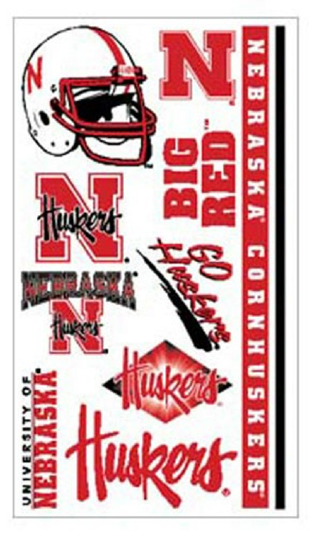 Nebraska Cornhuskers  Temporary Tattoos