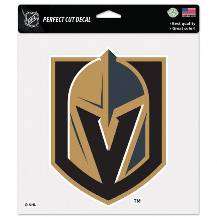 Vegas Golden Knights Decal 8x8 Perfect Cut Color