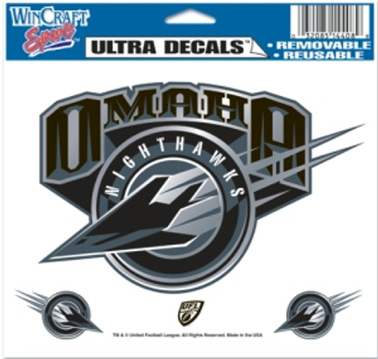 Omaha Nighthawks Decal 5x6 Multi Use Color CO