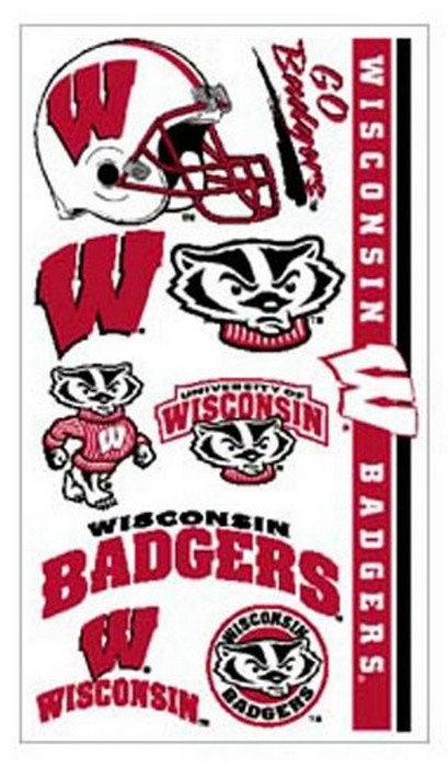 Wisconsin Badgers Temporary Tattoos