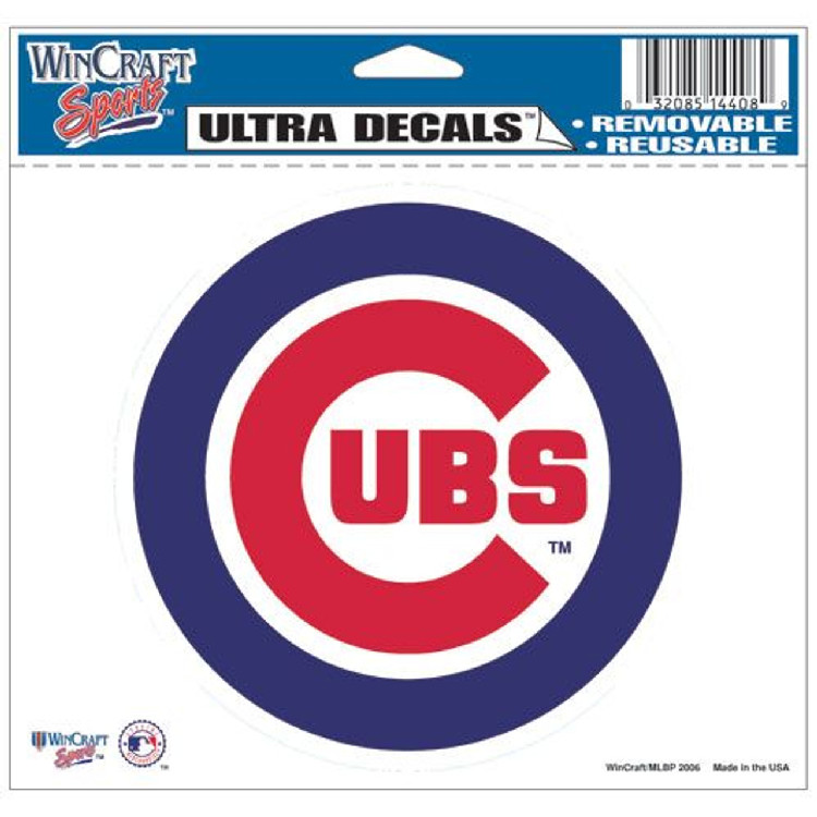 Chicago Cubs Decal 5x6 Ultra Color