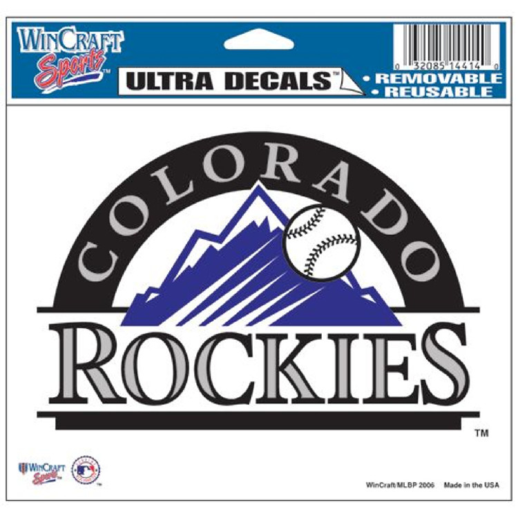 Colorado Rockies Decal 5x6 Ultra Color