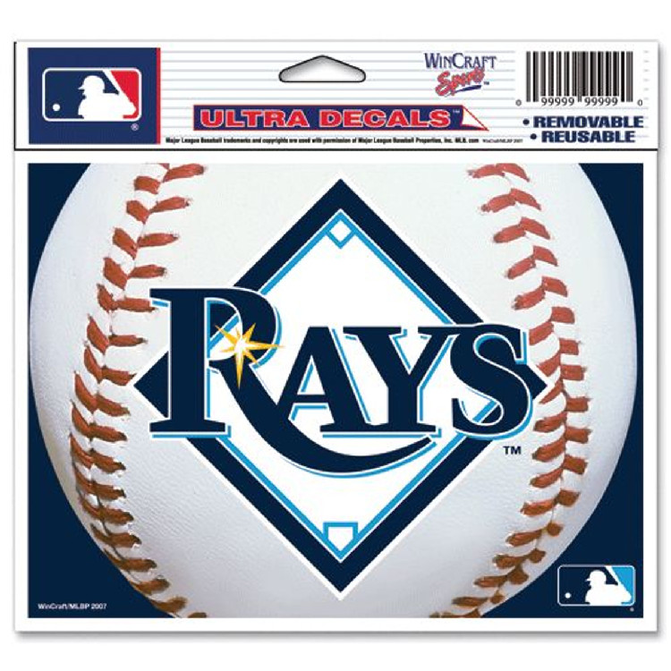 Tampa Bay Rays Decal 5x6 Ultra Color