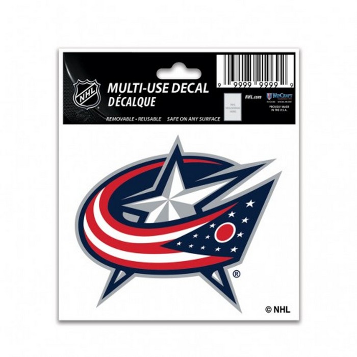 Wincraft Columbus Blue Jackets Decal 3x4 Multi Use Color -