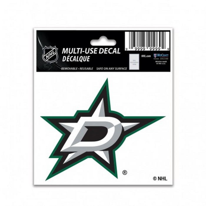 Wincraft Dallas Stars Decal 3x4 Multi Use Color