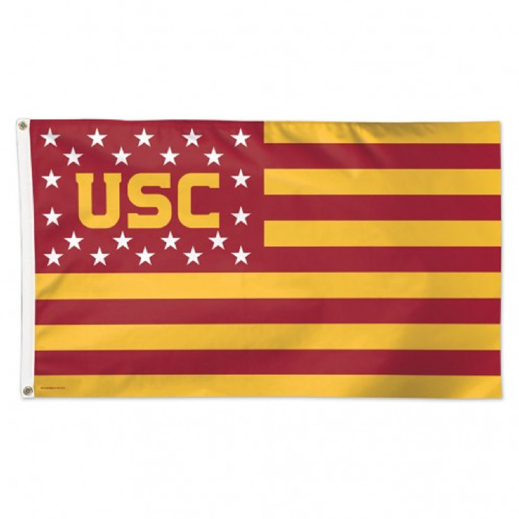 USC Trojans Flag 3x5 Deluxe Style Stars and Stripes Design