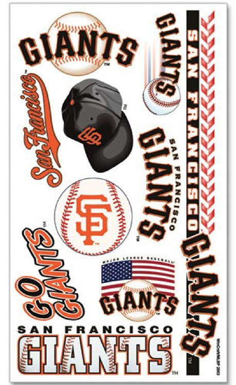 San Francisco Giants Temporary Tattoos