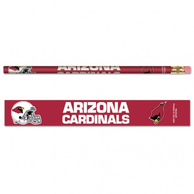 Arizona Cardinals Pencil 6 Pack