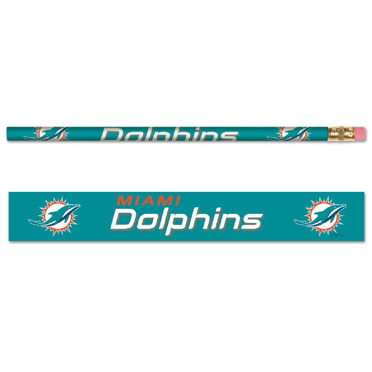 Miami Dolphins Pencil 6 Pack