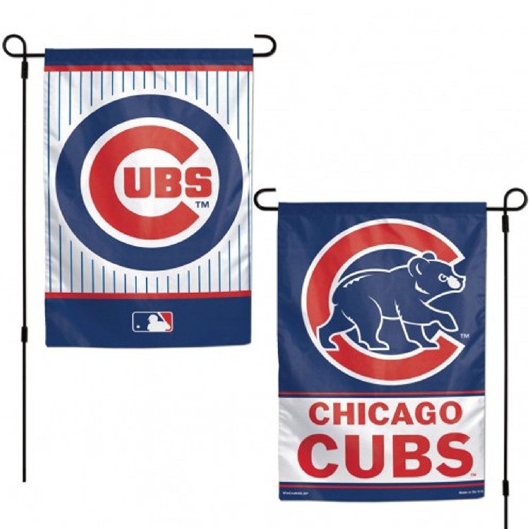 Chicago Cubs Flag 12x18 Garden Style 2 Sided