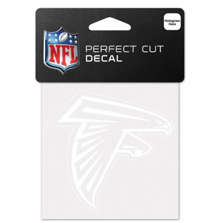 Atlanta Falcons Decal 4x4 Perfect Cut White