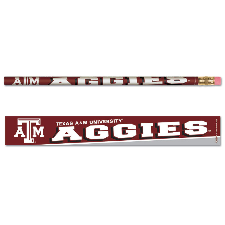 Texas A&M Aggies Pencil 6 Pack