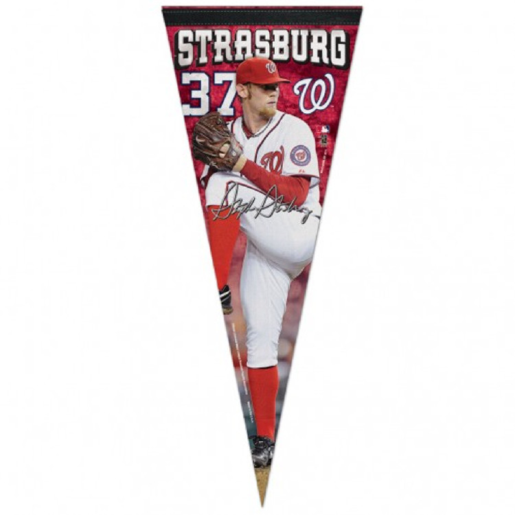 Washington Nationals Pennant 12x30 Premium Style Stephen Strasburg