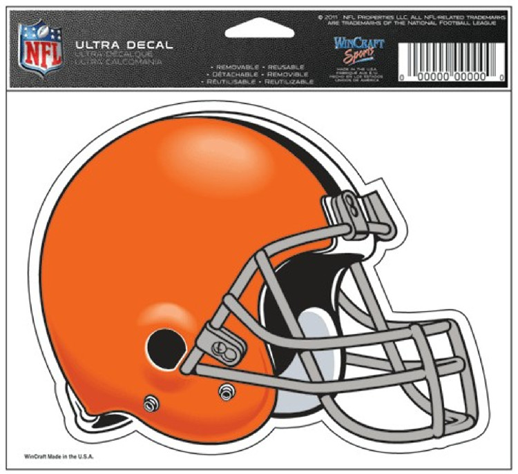 Cleveland Browns Decal 5x6 Ultra Color