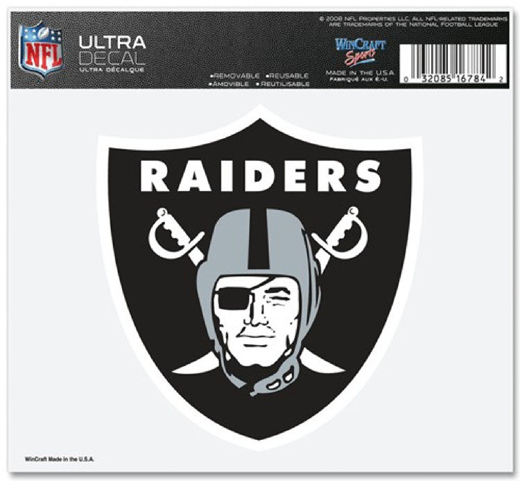 Las Vegas Raiders Decal 5x6 Ultra Color