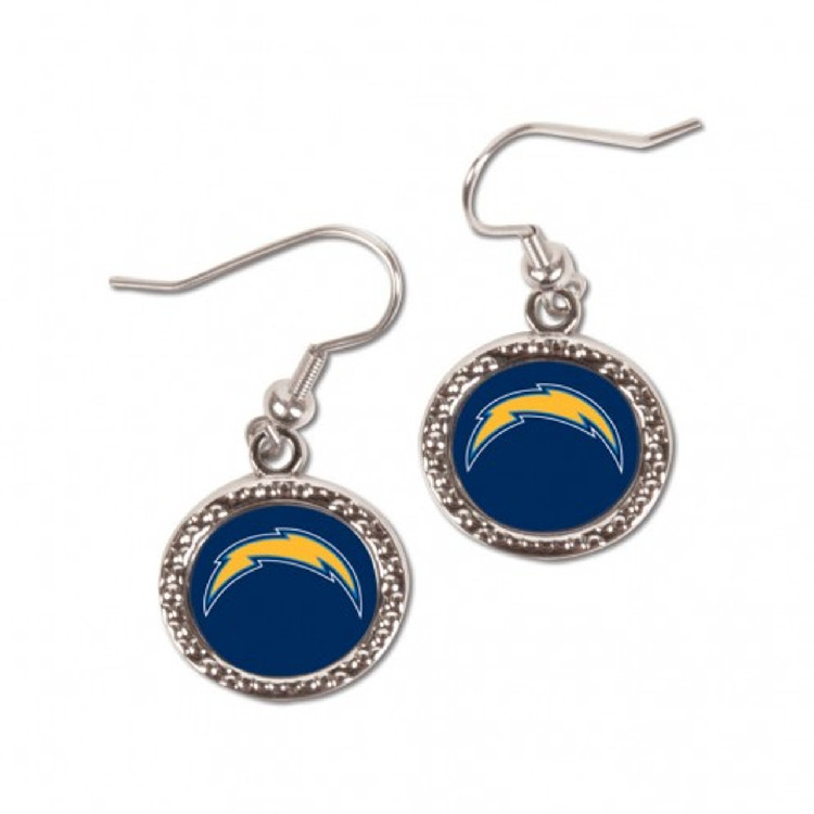 Los Angeles Chargers Earrings Round Style