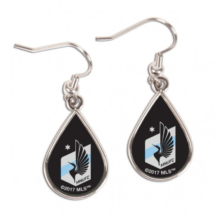 Minnesota United FC Earrings Tear Drop Style